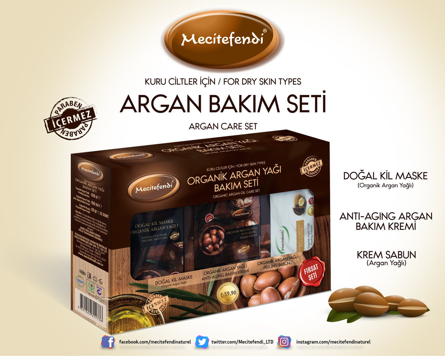 Pflegeset mit Bio-Arganöl